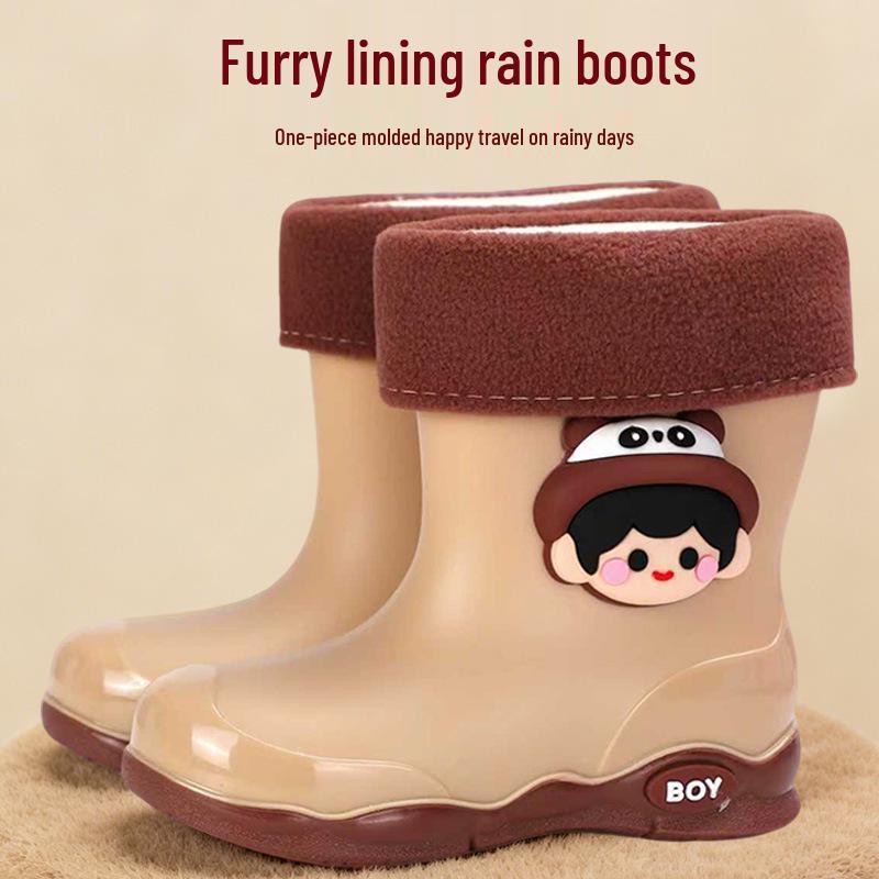 Kids' Waterproof Non-Slip Rain Boots for Boys and Girls – Toddler & Student Sizes