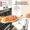 Pizza Shovel Aluminum Pizza Scraper 12inch Metal Pizza Spatula(12"x14") With a Swing Cutter and a Foldable Wooden Handle Suitable for Baking