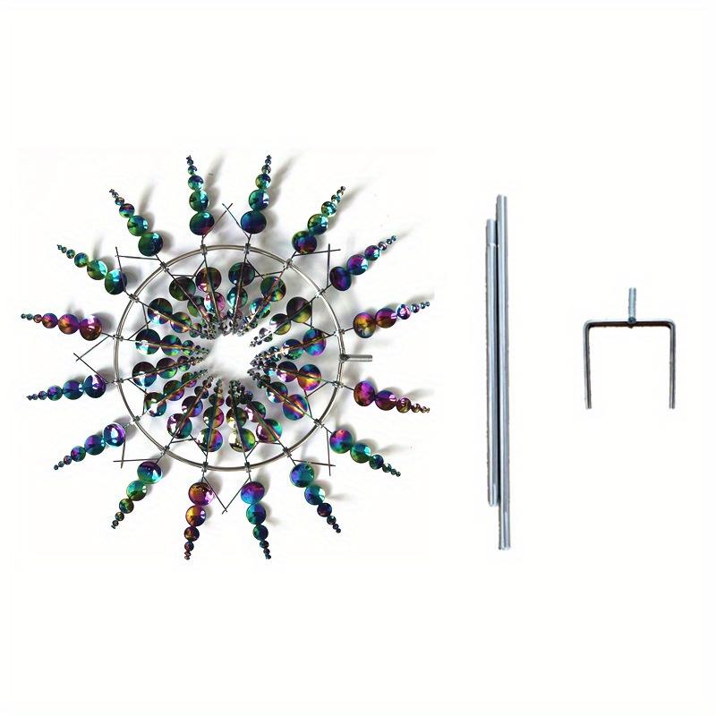 1 stück Magische kinetische Windmühle aus Metall Spinner Einzigartige Wind Powered Catcher Kreative Terrasse Garten Rasen Outdoor Hof Dekoration