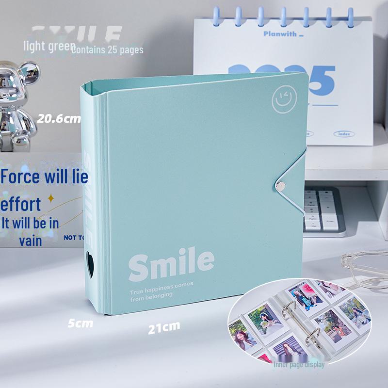 Stjernejakt A4 Fotoalbum: Stor kapasitet, DIY-skall, 9 eller 4 rutenett-alternativer for kort og polaroider.