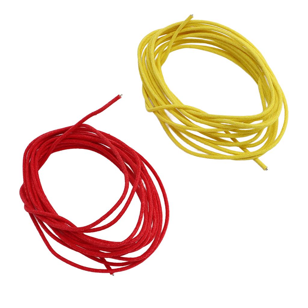 Guitar Metal Cable Metal Retro Style Professional Delicate Guitar Wire Red Yellow
