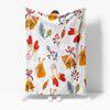 Cozy Christmas Throw Blanket Soft Flannel Festive Holiday Decor Reversible Reindeer Snowman Gift Warm Winter Bedspread