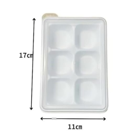 [Time-Saving, Supportive for Parents, Students, and Working Adults] Set of 2 Freezer Side Dish Trays for No. 6 Cups with Lids. Perfect for Preparing F