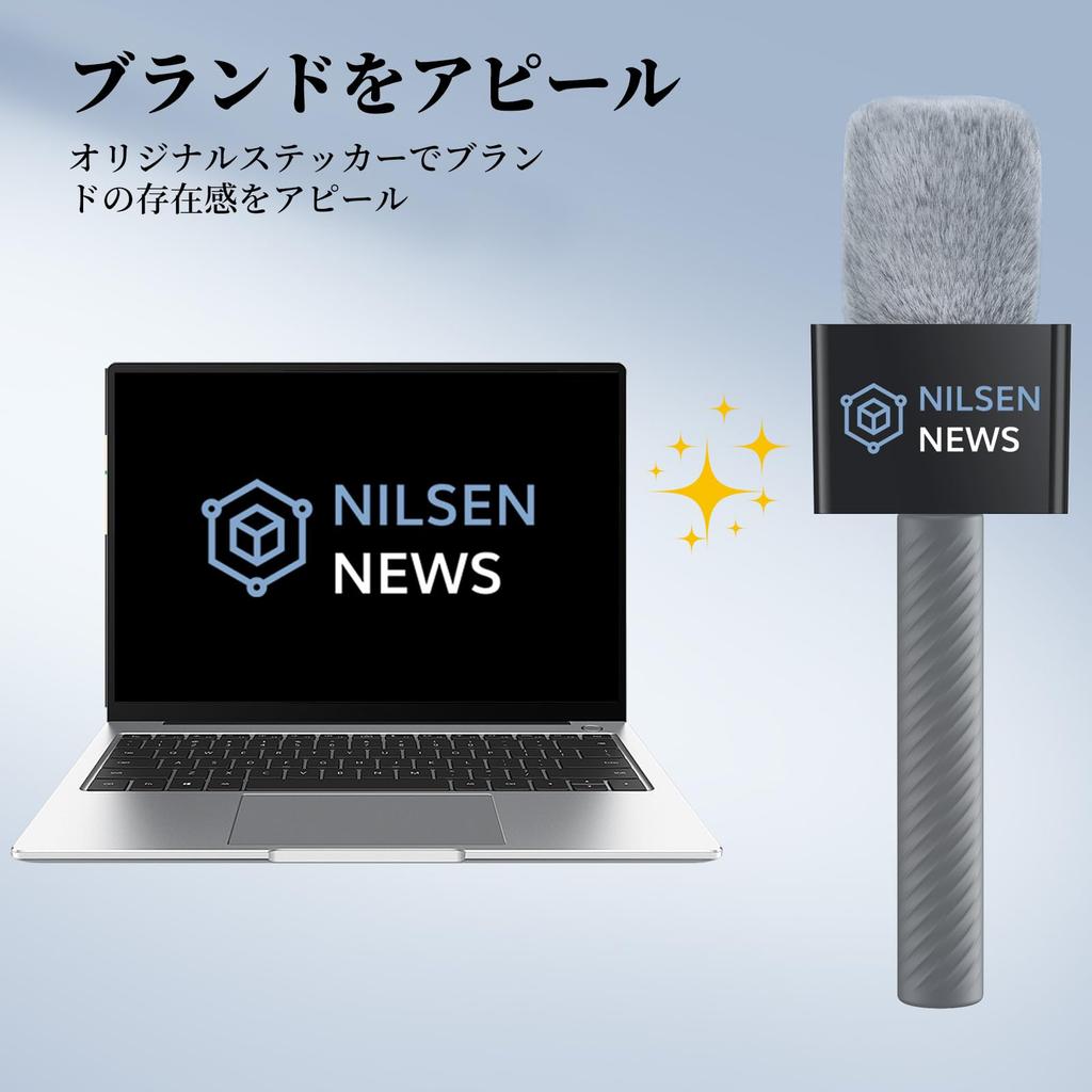 TONOR Mikrofon-Griff für DJI RODE Einziehbarer Handmikrofonständer für Drahtloses Lavalier-Mikrofon Interview-Rig für und Berichterstattung