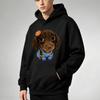 Men Women Cute Dachshund Puppy Graphic Hoodie Kawaii Dog Lover Pullover Oversized Harajuku Streetwear Fashion Sweatshirt Clothes
