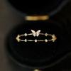 Butterfly Gold-Plated Adjustable Open Ring for Women