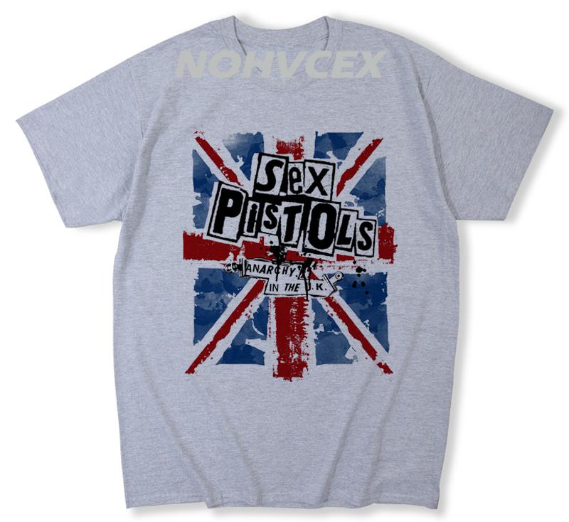 Sex Pistols Volné Pánské tričko ST Shirt Pro muže Krátký rukáv Bavlna Běžné