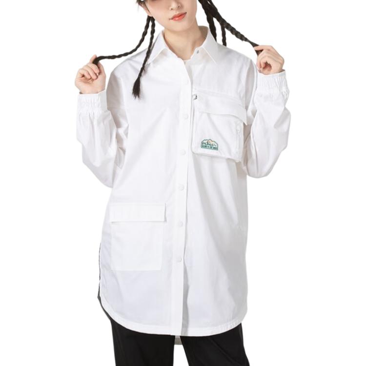 Puma Logo Print Loose Sports Jacket Women jackets White 536881-02