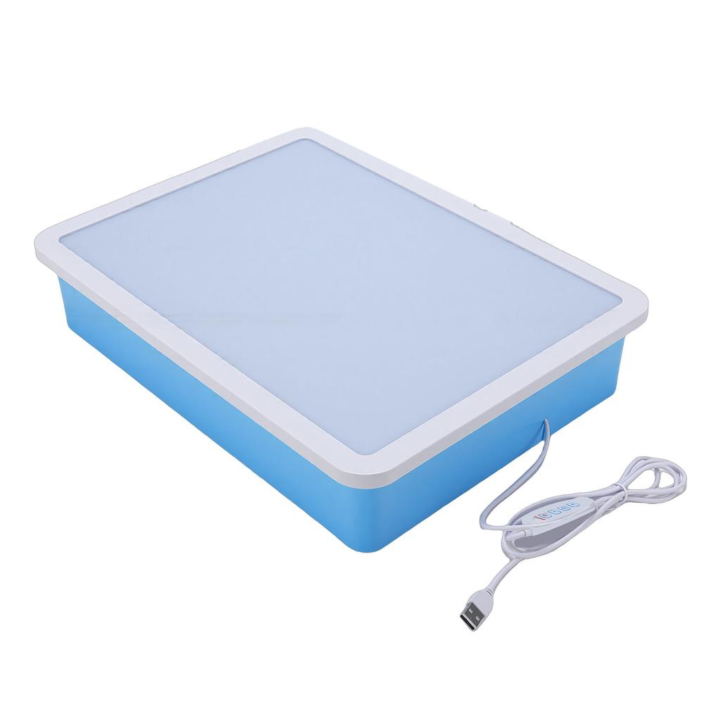 USB Sand Painting Light Box 3 Colors 10 Brightness Levels Portable LED Sensory Light Table for Kids Adults Classroom Meditation