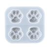 Shiny Glossy Silicone Resin Molds Cats Paw Silicone Mold DIY Keychain Pendant Jewelry Epoxy Resin Crafting Molds