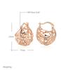 Fashion Glossy Hollow Ball Earring For Women Unusual Creative  Rose Gold Color Ethnic Bride Vintage Daily Jewelry New