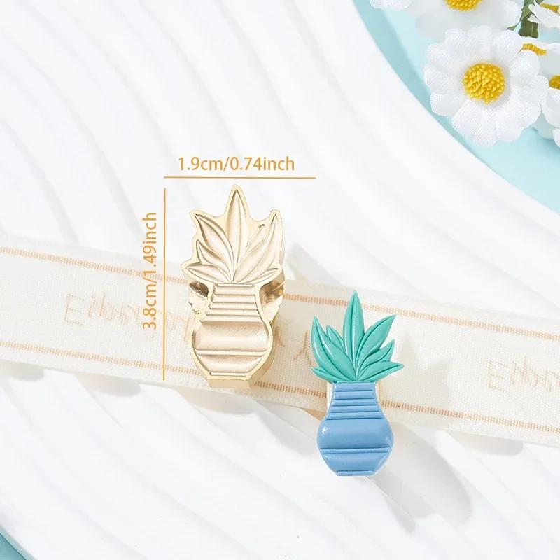 Plant Bonsai Series 3D Relief Wax Seal Stamp Retro Sealing Wax Stamp Head DIY Sealling Stamp Scrapbooking Envelope Invitation