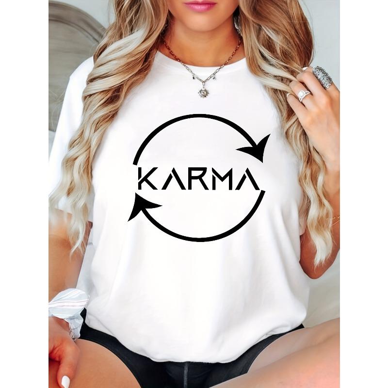 

Karma Tee, Motherhood Tee, Daughter S Mom Tee, Witty Tee, Karma Meaning Tee, Gift for Mother S Day, Mama Tee, Mindfulness Tee S белый