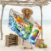 Soccer Fun Bluey Personalized Name Beach Towel Super Soft & Absorbent Ideal for Travel Outdoor Swim Pool Yoga Surf Camping Hiking Gym Gift Holiday
