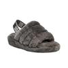UGG Fluff Yeah Slide Charcoal Women Sneakers Grey 1095119-CHRC