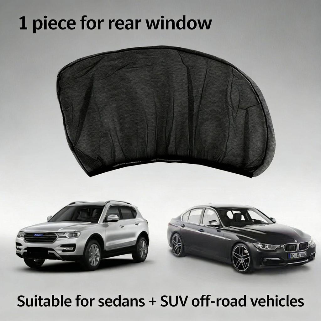 Car Window Mosquito Screen and Sunshade - Heat Insulation, Ventilation, Insect Protection Cover