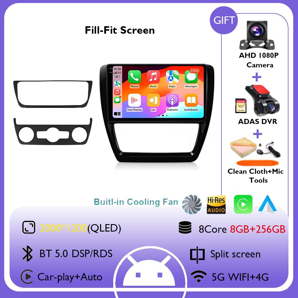 10inch Car Radio For Volkswagen VW Jetta 6 MK6 2011 - 2018 Wireless Carplay Android Auto Multimedia Player Car Stereo Navigation