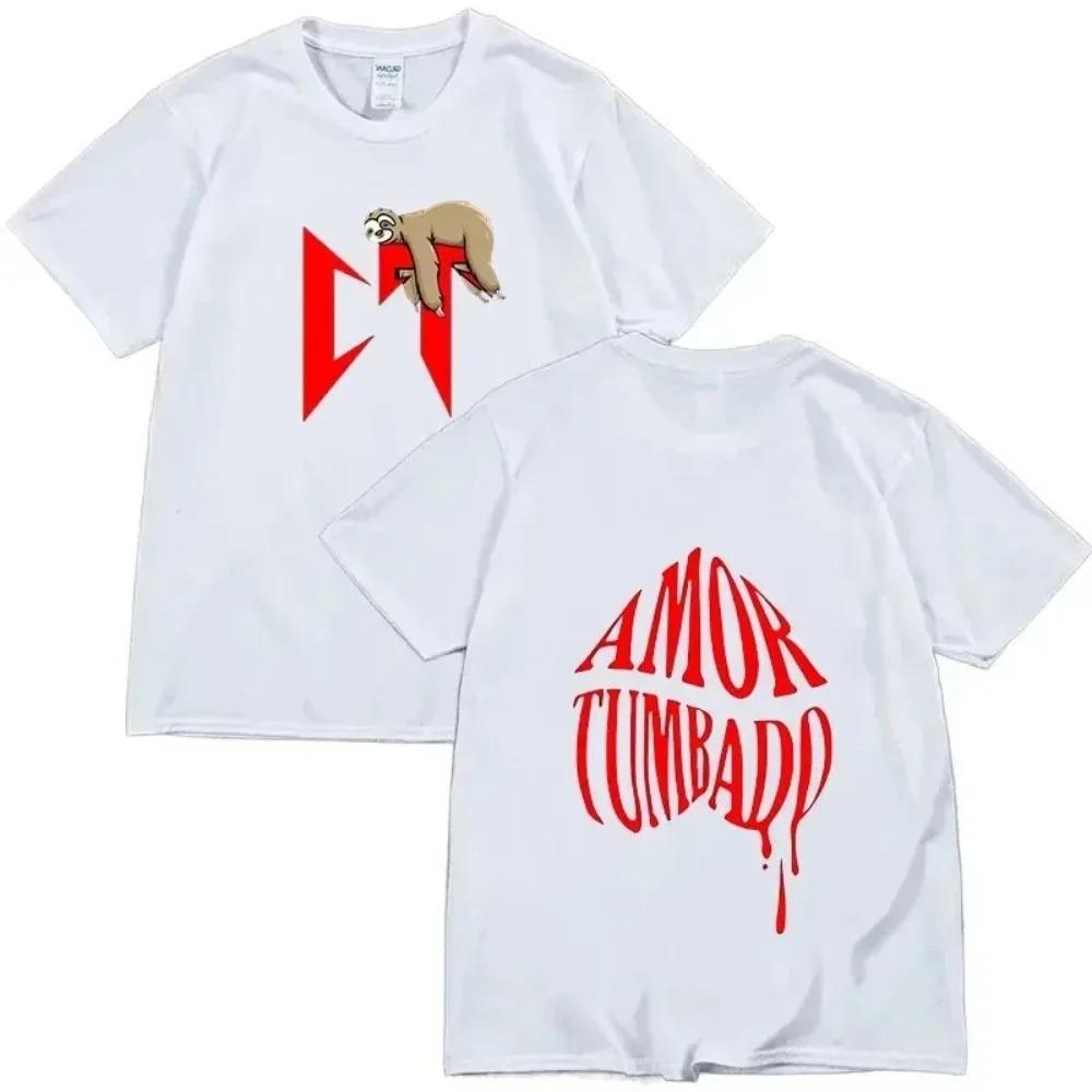 

Corridos Tumbados Хлопковая футболка Мужская Женская мода Natanael Cano Футболка с короткими рукавами Уличная одежда Джемпер Suda Хип-хоп Одежда XXXXXL белый