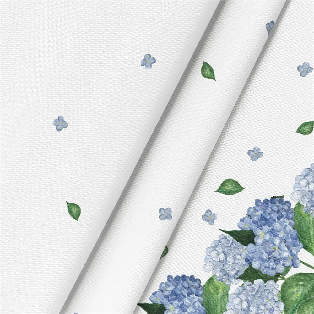 Spring Summer Tablecloth Easter Watercolor Hydrangea Blooming Floral Table Cover Washable Home Kitchen Party Dinner Table Decor