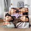 Singer Ariana Grande Printed Blanket Warm Flannel Blankets Soft And Comfortable Home Travel Blanket Bed Linings Birthday Gift