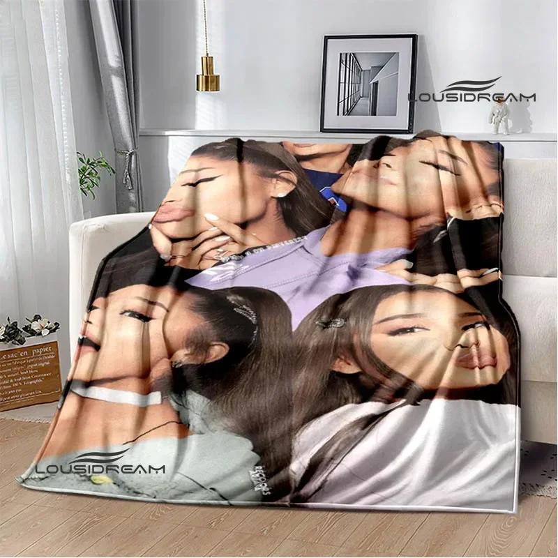 Singer Ariana Grande Printed Blanket Warm Flannel Blankets Soft And Comfortable Home Travel Blanket Bed Linings Birthday Gift