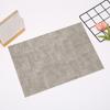 43x30cm 2024 American Style Cloth Textured Thickened PU Leather Dining Table Mat Non-slip Coffee Shop Western Food Kitchen Mat