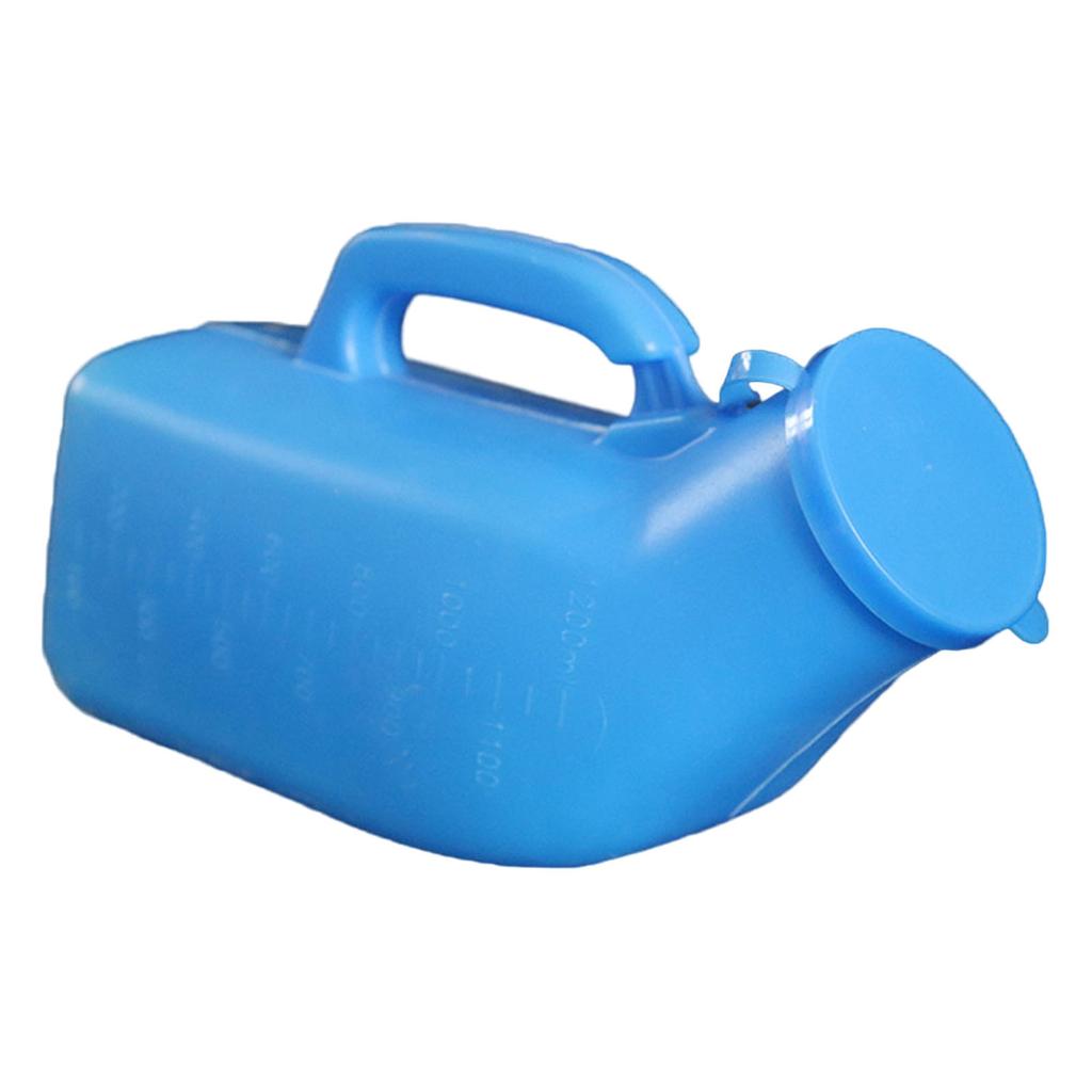 Urinals for Men 2000ml Thick Plastic Mens Bedpan Bottle with Lid - Spill Proof Urinary Bottle Male Urinal Pee Bottle