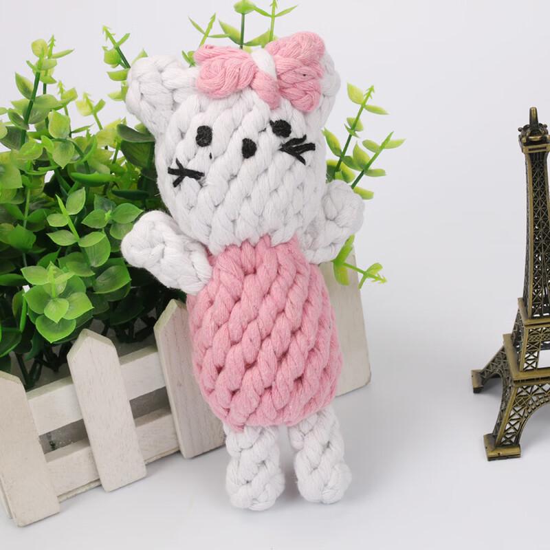 Woven Cotton Rope Doll Pet Chew Toy