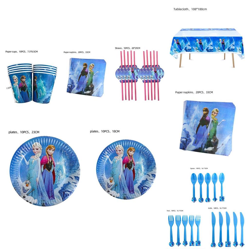Frozen Elsa Anna Birthday Party Decorations Set Perfect For Your Little Princess's Special Day