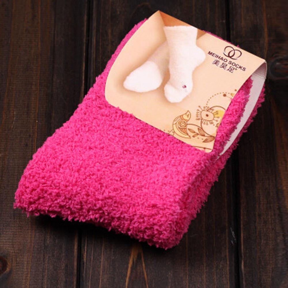 Home Women Girls Soft Bed Floor Socks Warm Winter  Color