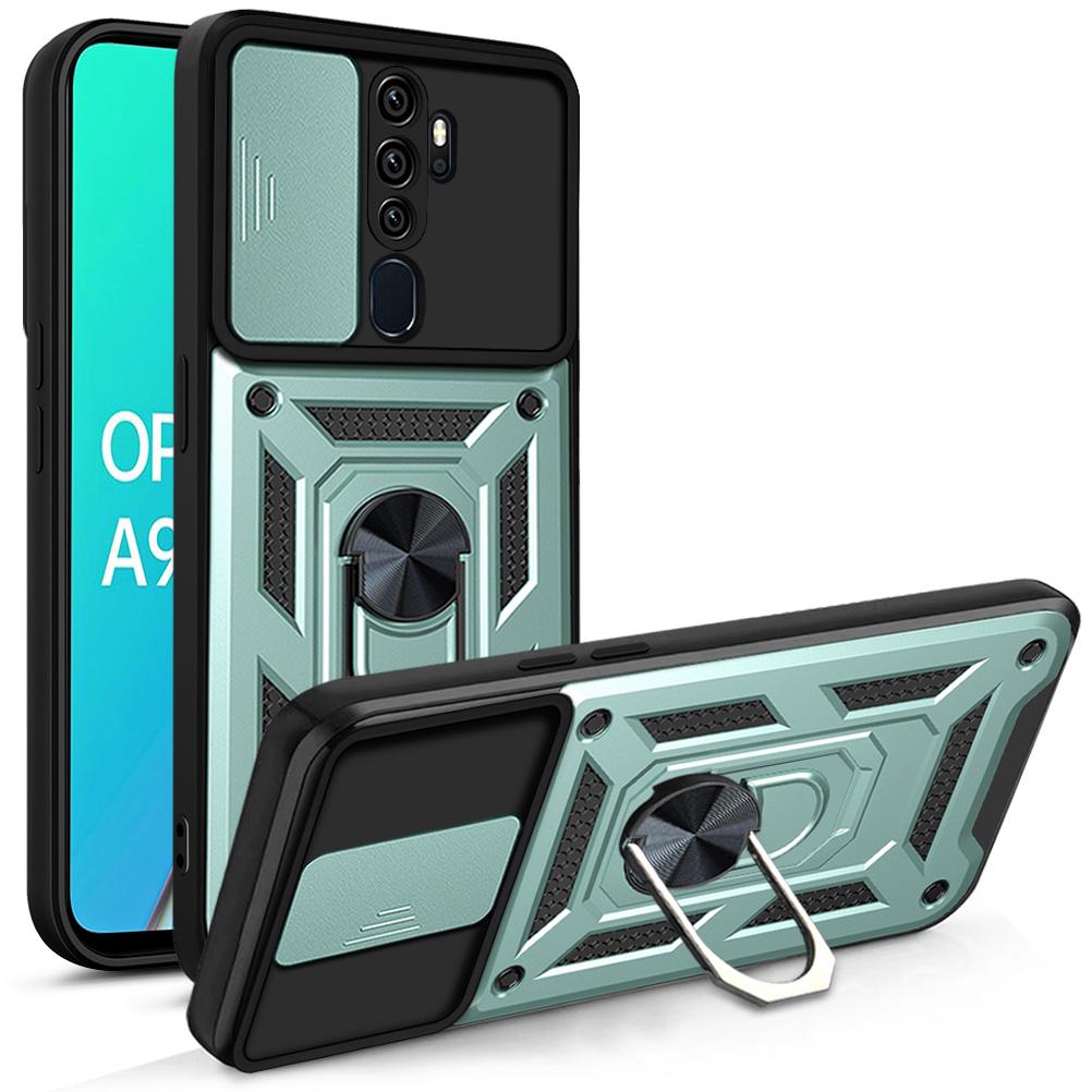 

For OPPO A9 2020 Case OPPO A5 2020 Cover OPPO A9 A5 2020 Magnetic Ring Holder Armor Phone Case Slide Camera Protect Back Cover OPPO A5 (2020)