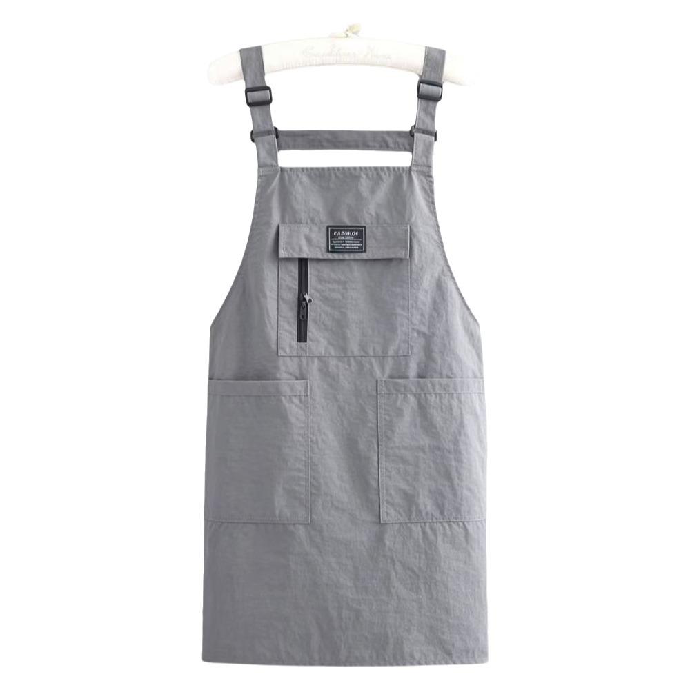 Oil-Proof Waterproof Apron Adjustable Chef Apron Stylish Catering Work Clothes  BBQ