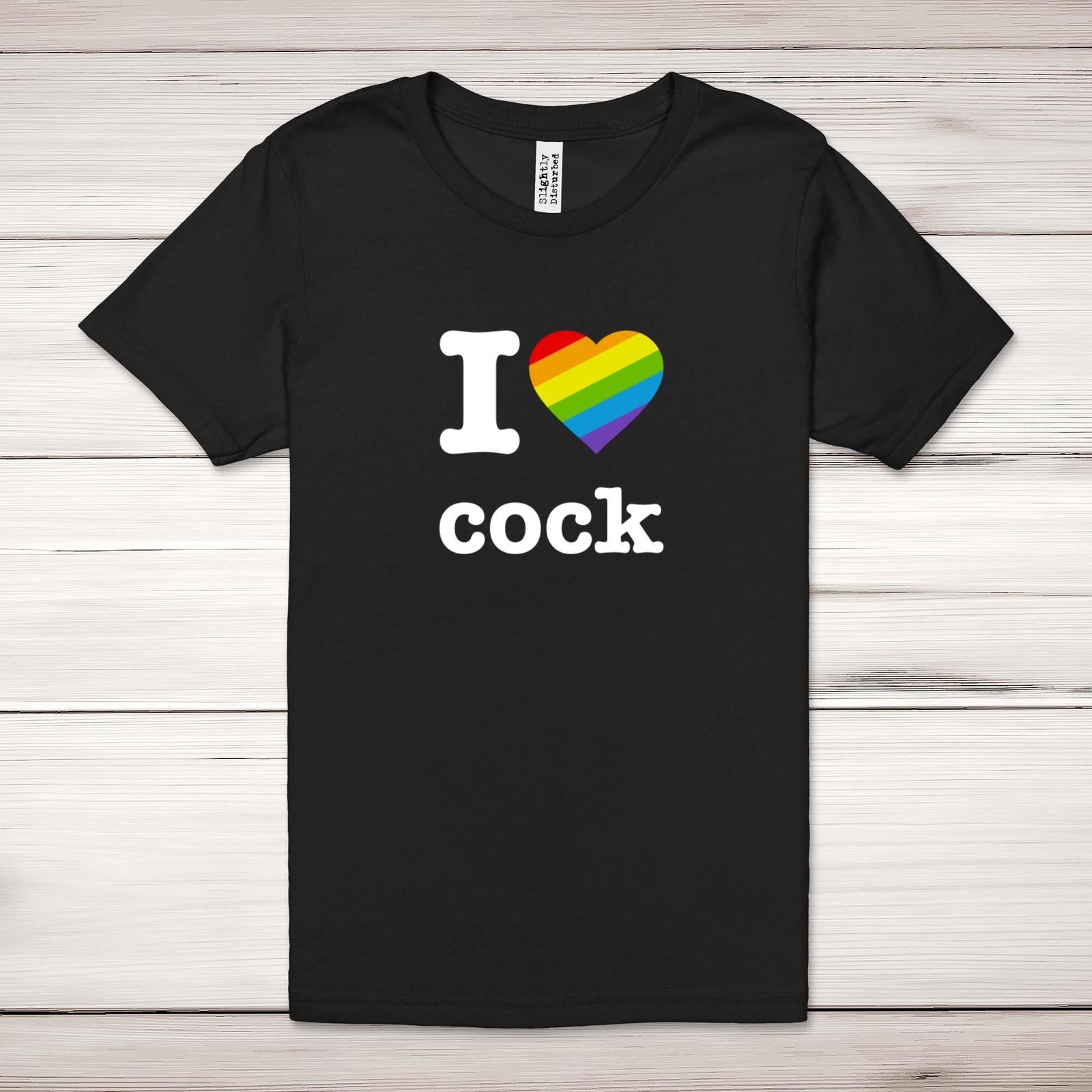 I Love C*ck Pride Adult T-Shirt S разноцветный