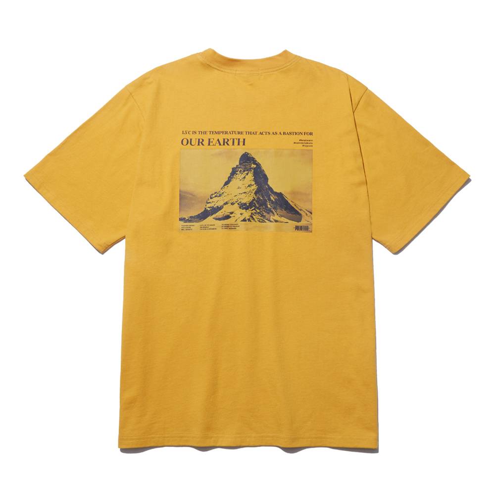 Pollution Mountain Picture T-Shirt L