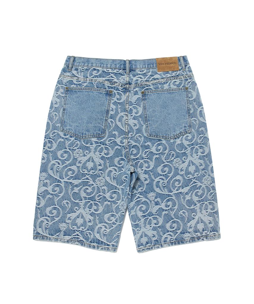 WKNDRS Art Nouveau Denim Shorts (L.Denim)