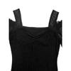 Fashionable Leaky Shoulder See-through Long-sleeved Jumpsuit Sexy Hot Girl Square Neck Slim Jumpsuit for Women