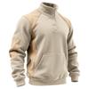 Men's Colorblock Stand Collar Button Sweatshirt Hoodie Men's Sports Large Size Casual Sweatshirt