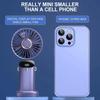 Portable Handheld Mini Fan Foldable Neck Hanging Fans 5 Speed USB Rechargeable Fan with Phone Stand and Display Screen 1800mAh