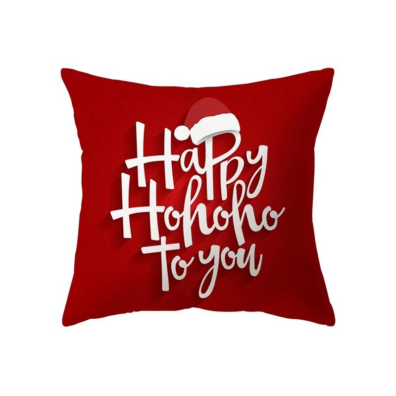 

Наволочки с рождественской тематикой Аксессуары для автомобиля Офис Санта-Клаус Гостиная Диван Домашние наволочки 40x40cm