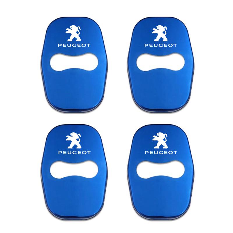 4PCS Car Antirust Door Lock Cover Accessories For Peugeot H 5008 408 308 Landtrek 208 2008 3008 Rifter 508 4008 e-Expert e-TRAVELL