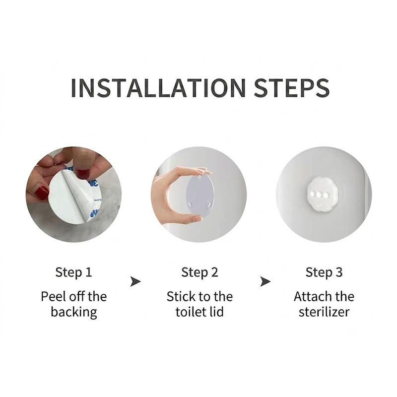 Smart Sensing Toilet UV Disinfector Auto Induction UV  Device Safe Low Power Consumption for Family Bathroom