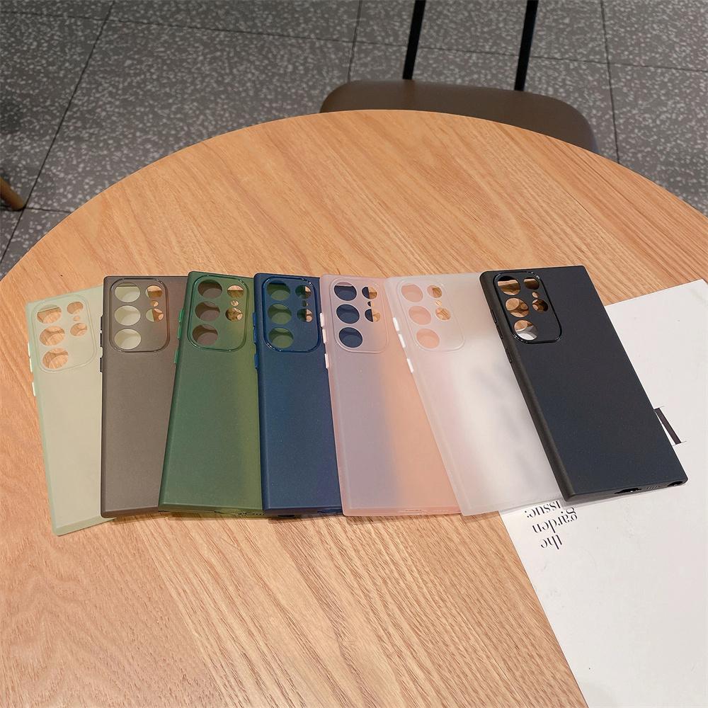 Ultra Slim Soft PP Case For Samsung Galaxy S25 S24 S23 FE S22 Ultra S21 Plus Note 20 Ultra A54 A73 A14 Matte Translucent Cover