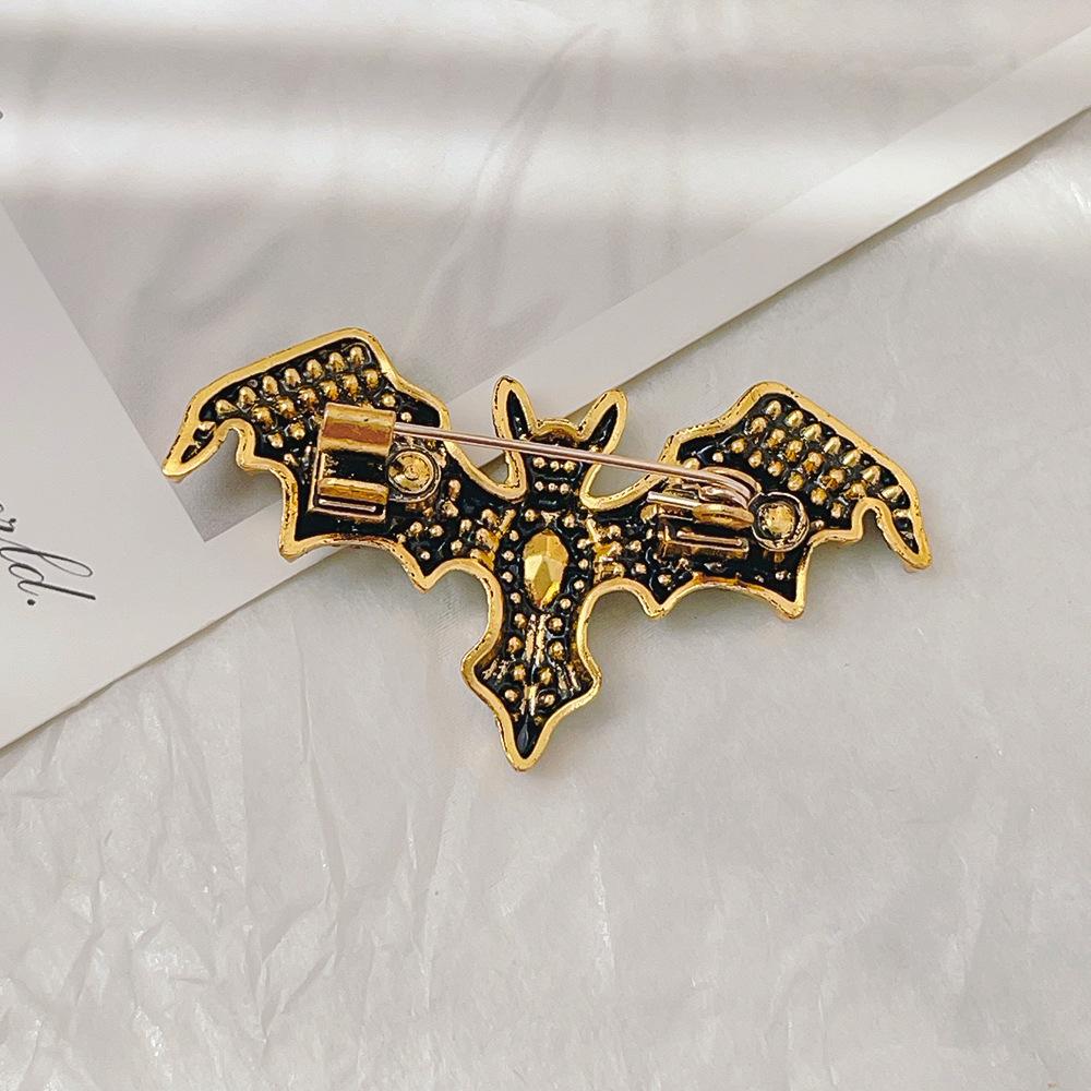 Halloween Green Bat Ins-inspired Gothic Dark Accessories Trendy Brooch