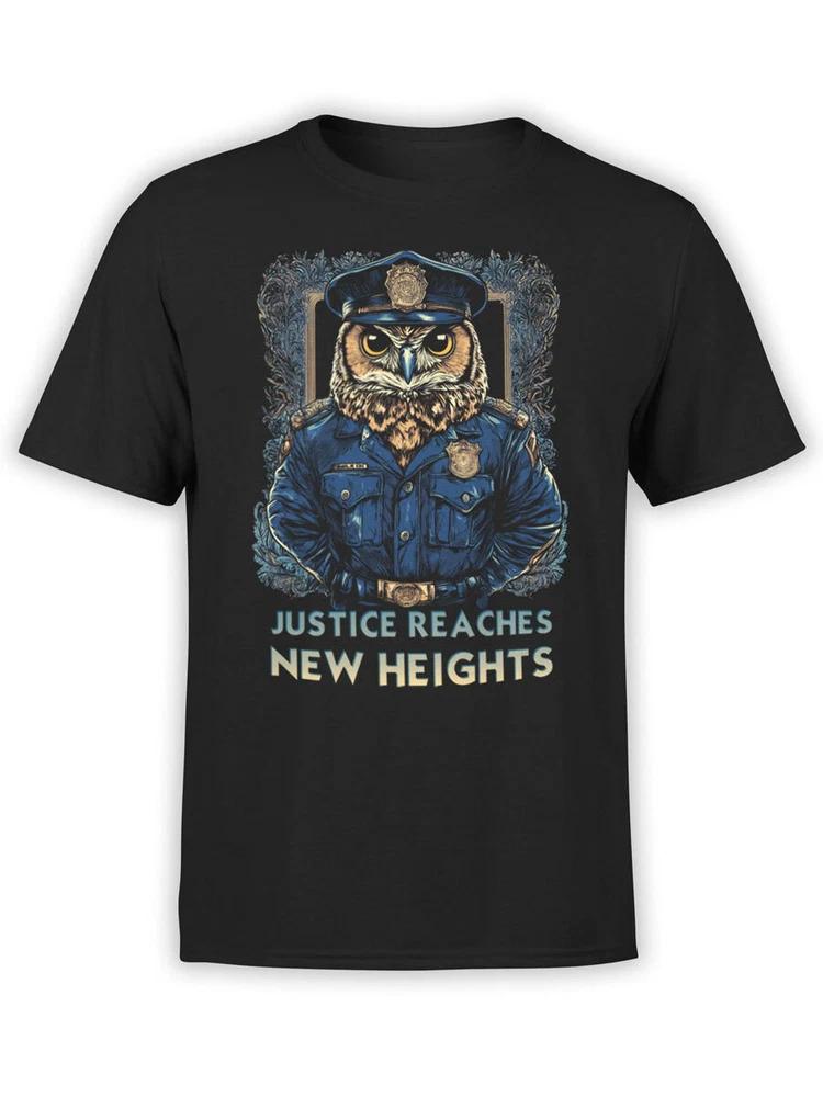 Police Tshirt Collection Owl Justice Tshirt Unisex S