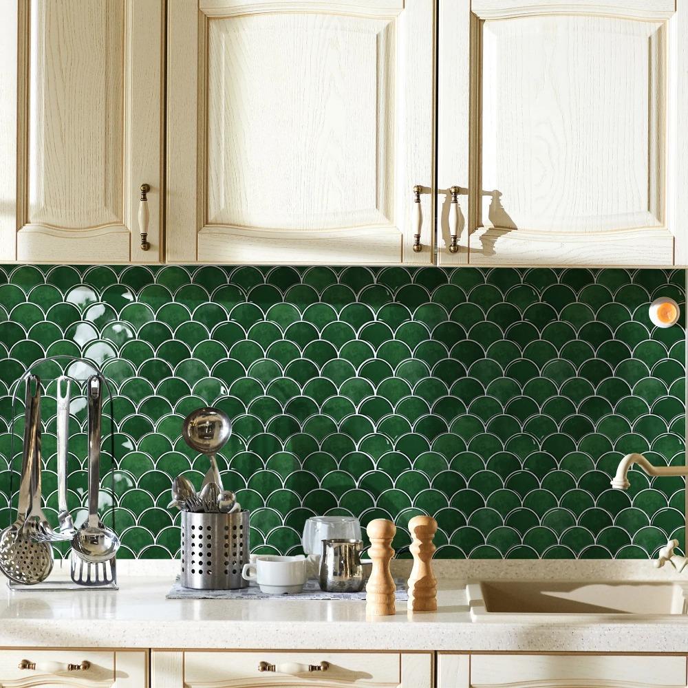 Self Adhesive Imitation Wall Tiles PVC Kitchen Backsplash New Wall Stickers  For Home Decor
