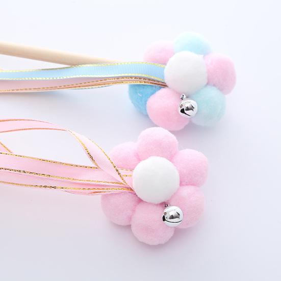 Cat Stick Toy Flower Decor Relieve Boredom Interactive Play Toy Pet Teaser