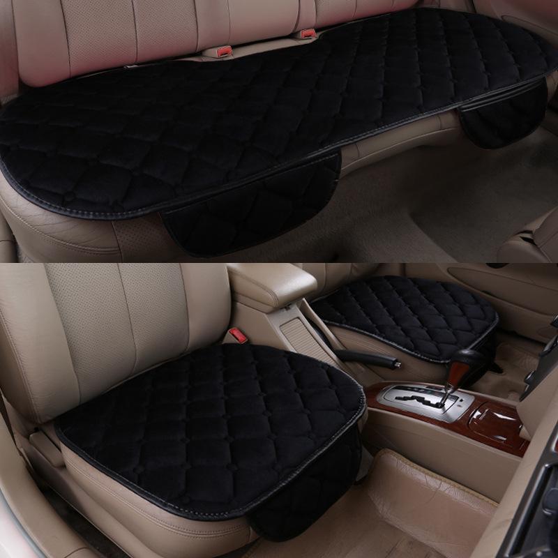 Universal Non-Slip Winter Car Seat Cushion, Tie-Free, 3-Piece Set, No Backrest