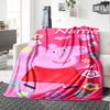 Customiz Name Personality Peppa Pig  Blanket Soft &Warm Sofa Office Bed Travel Lunch Break Blanket, Gift Suitable All Seasons