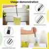 3Pcs/Set Straw Puncher Muddler Set Stainless Steel Straw Hole Puncher Kit Lemonade Stand Essentials Kit