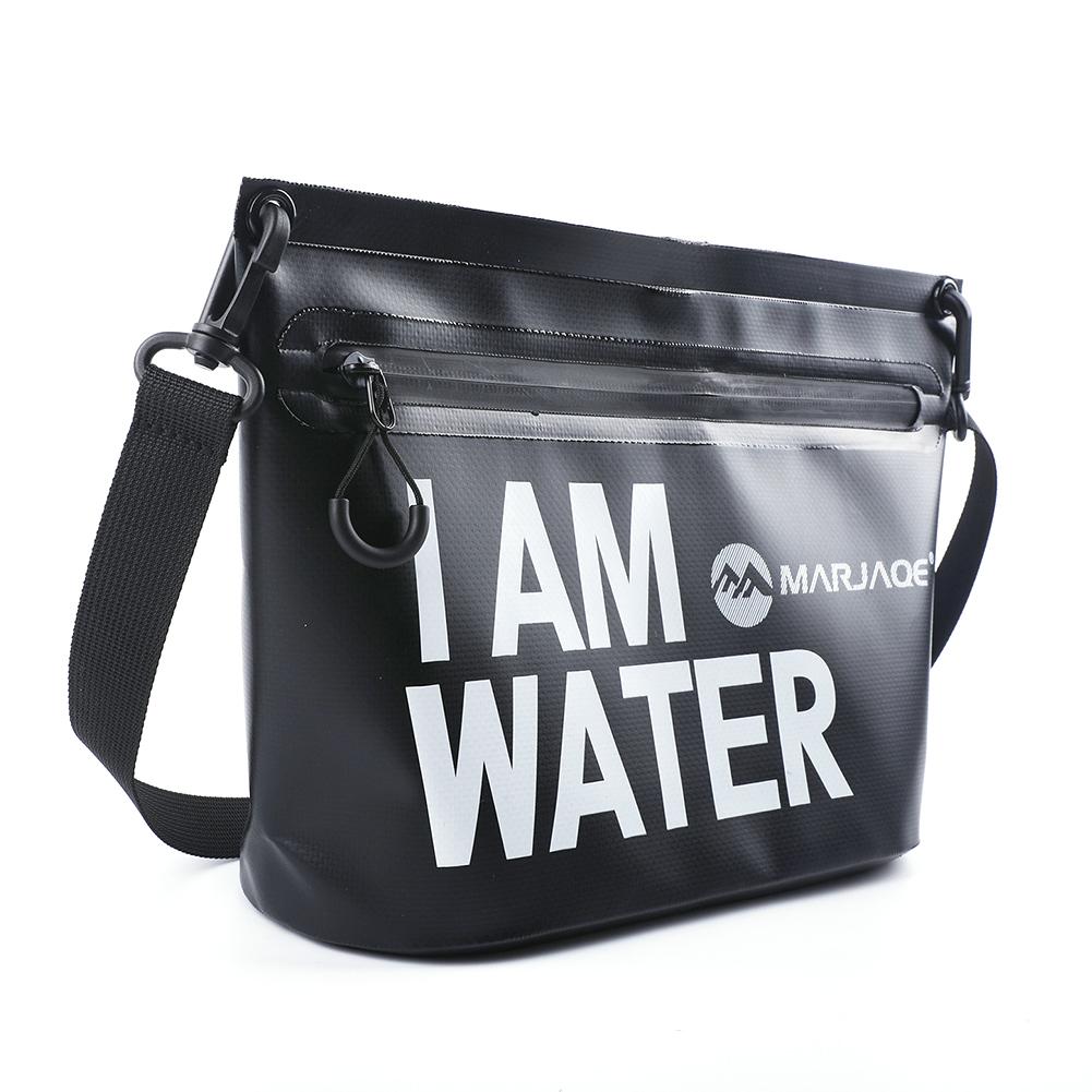 Waterproof Swimming Bags with Zipper PVC Diving Shoulder Pack High-Capacity Portable Multifunctional Storable for Camping Travel